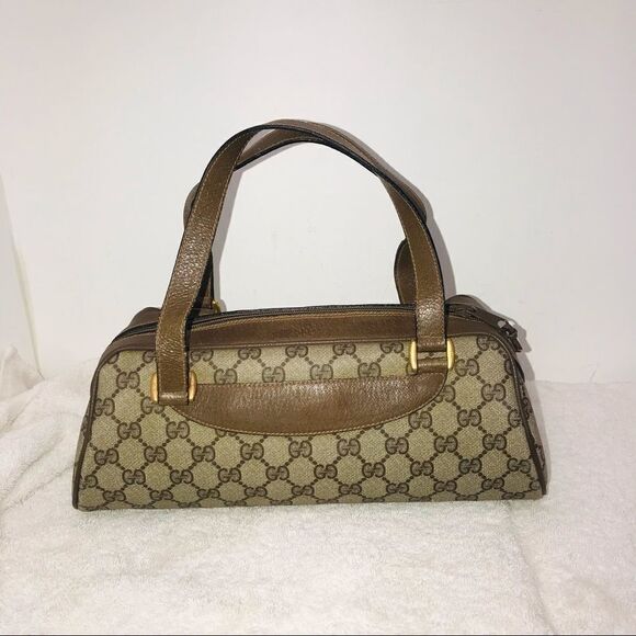 Vintage Gucci canvas and leather bag - Picture 11 of 16